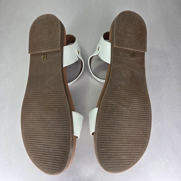 NWOT Steve Madden Dina Flat Sandals - White - Picture 5 of 7